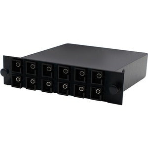 AddOn Cassette for 3-Bay Patch Panel, 1 MPO In, 12 SC Simplex Out, Single-mode Simplex OS1 - ADD-3BAYC1MP12SCSS1
