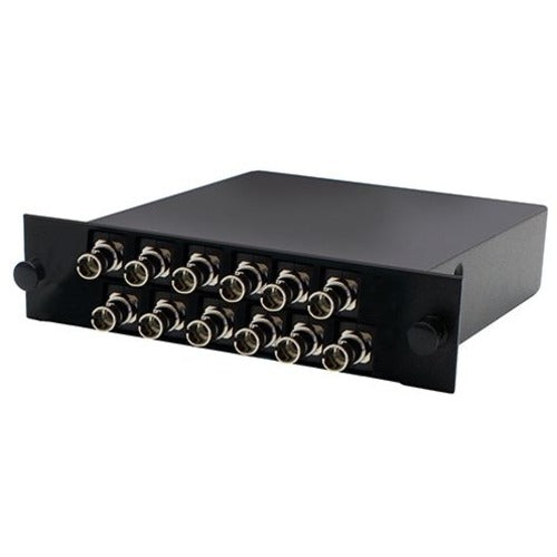 AddOn Cassette for 3-Bay Patch Panel, 1 MPO In, 12 ST Simplex Out, Single-mode Simplex OS1 - ADD-3BAYC1MP12STSS1