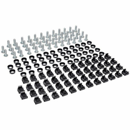 Tripp Lite by Eaton SmartRack Square Hole Hardware Kit with 50 pcs 12-24 screws and washers - SRCAGENUTS1224