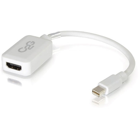 C2G Mini DisplayPort to HDMI Adapter - Mini DP to HDMI Adapter - DisplayPort 1.2 - White - M/F - 54314