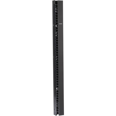 Black Box Vertical IT Rackmount Cable Manager - 45U x 3.5"W, Single-Sided, Black - DCMV45U35S