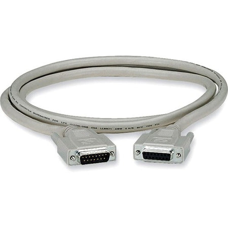 Black Box DB15 Thumbscrew Cable - Male/Female, 50-ft. (15.2-m) - EGM16T-0050-MF