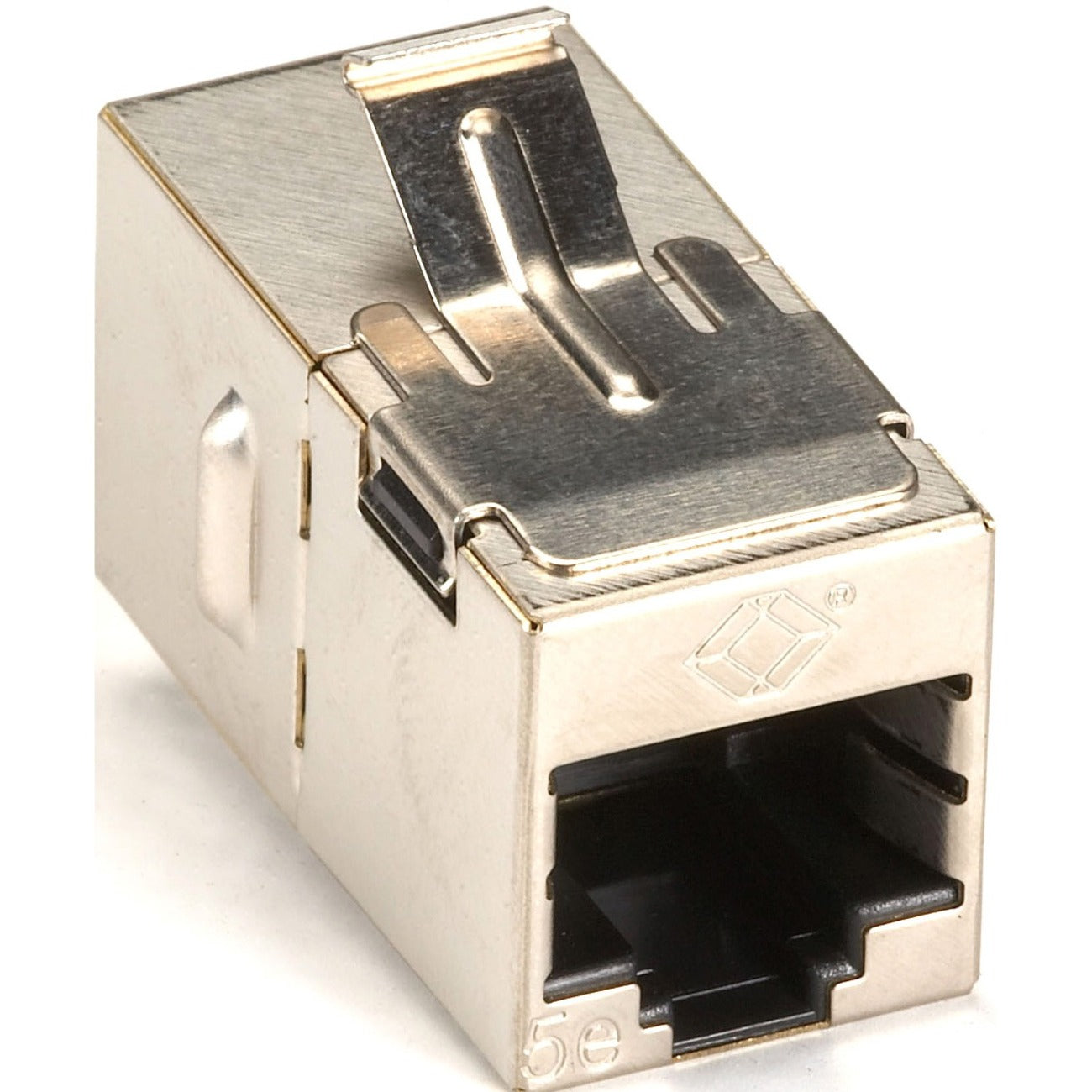 Black Box Cat.5e Shielded Straight-Pin Keystone Coupler - Silver - FM593