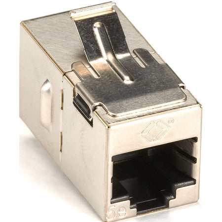 Black Box Cat.5e Shielded Straight-Pin Keystone Coupler - Silver - FM593