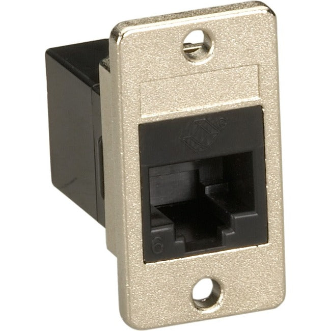 Black Box Black Panel Mount CAT6 Unshielded Coupler - FMT1020