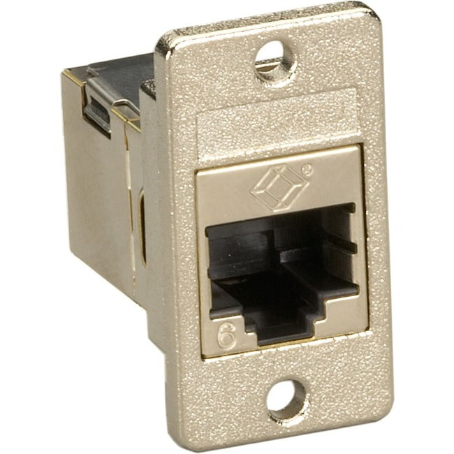 Black Box Panel Mount Cat6 Shielded Coupler Silver - FMT1021