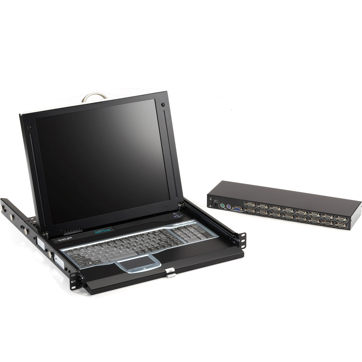 Black Box ServTray Complete, 17" , 16-Port KVM Switch Module, USB and PS/2 - KVT417A-16UV-R2