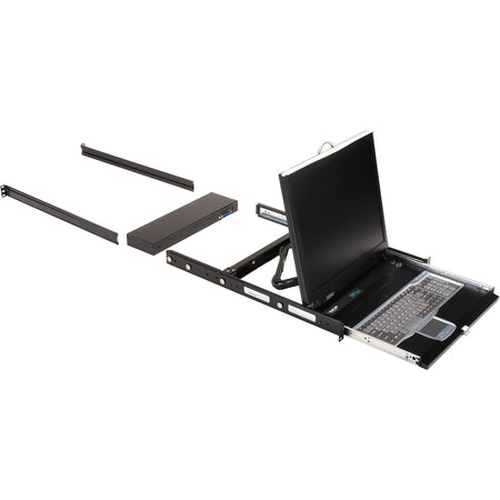 Black Box ServTray Complete, 19" , 8-Port KVM Switching Module, USB and PS/2 - KVT419A-8UV-R2