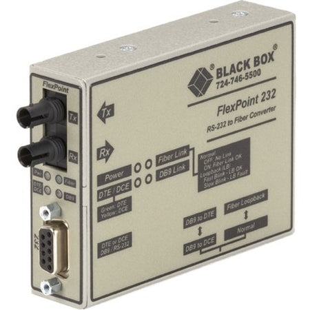 Black Box FlexPoint Modular Media Converter, RS-232 to Fiber, Single-Mode, 30 km, ST - ME662A-SST