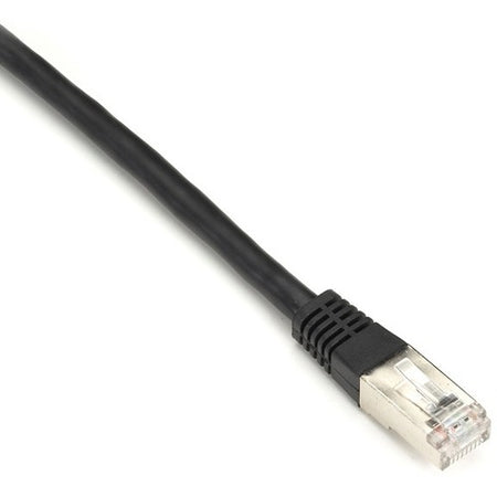 Black Box CAT6 250-MHz Stranded Patch Cable Slim Molded Boot - S/FTP, CM PVC, Black, 25FT - EVNSL0272BK-0025