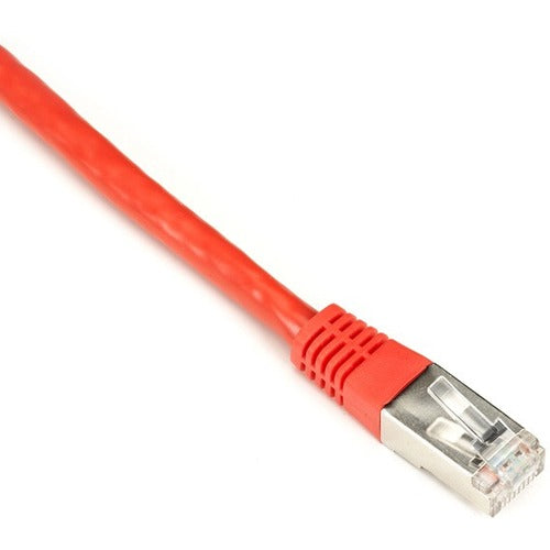 Black Box CAT6 250-MHz Stranded Patch Cable Slim Molded Boot - S/FTP, CM PVC, Red, 10FT - EVNSL0272RD-0010