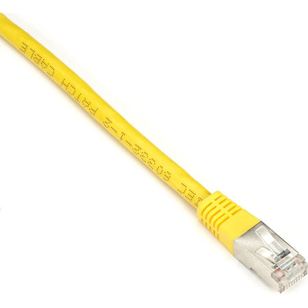 Black Box CAT6 250-MHz Stranded Patch Cable Slim Molded Boot - S/FTP, CM PVC, Yellow, 1FT - EVNSL0272YL-0001
