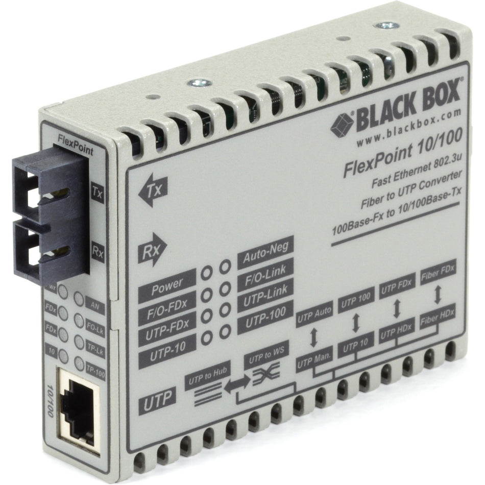 Black Box FlexPoint LMC100A-SC-R3 Tanscevier Media Converter - LMC100A-SC-R3