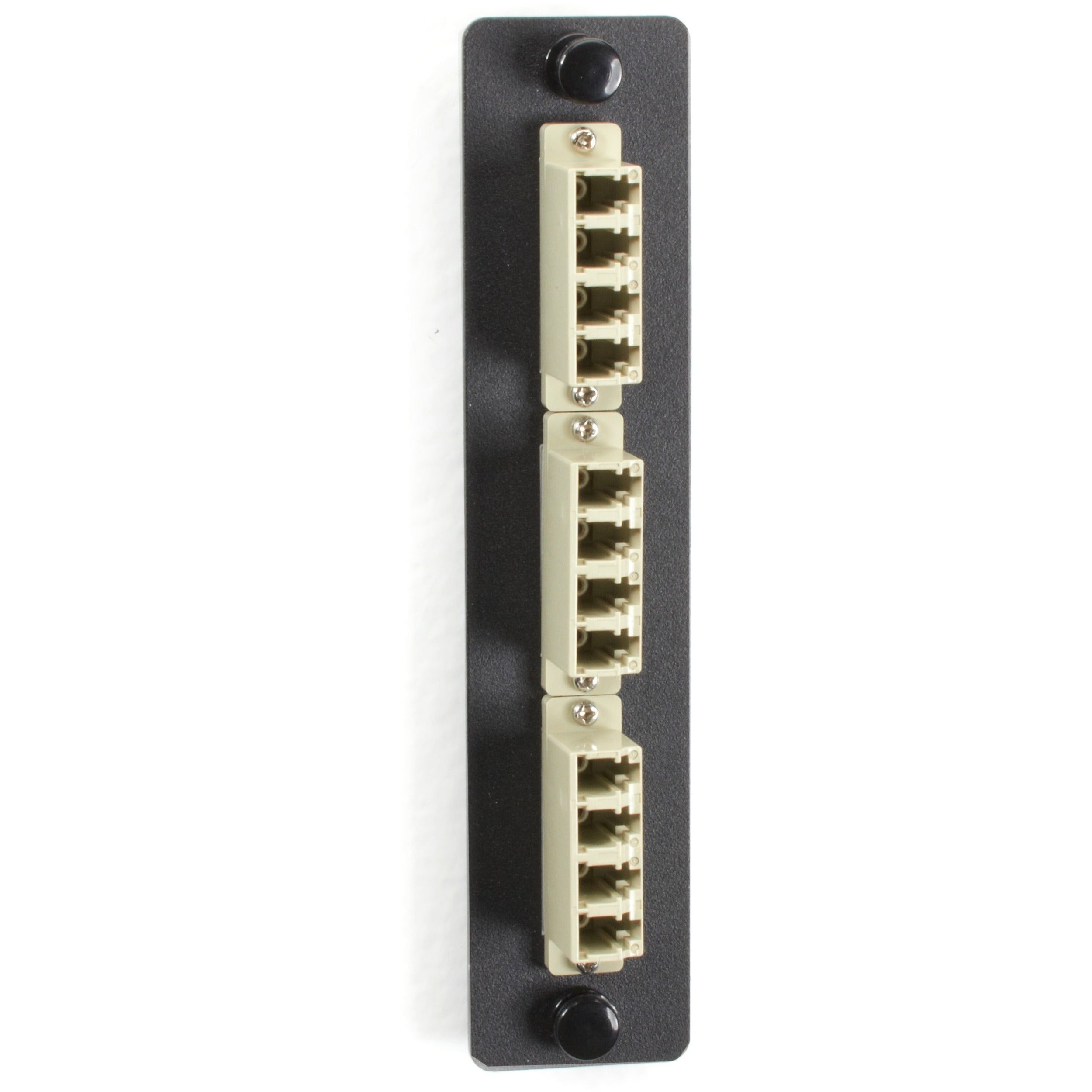 Black Box Standard Adapter Panel - Bronze Sleeve, (6) LC Duplex Pairs, Beige - JPM455B-R2