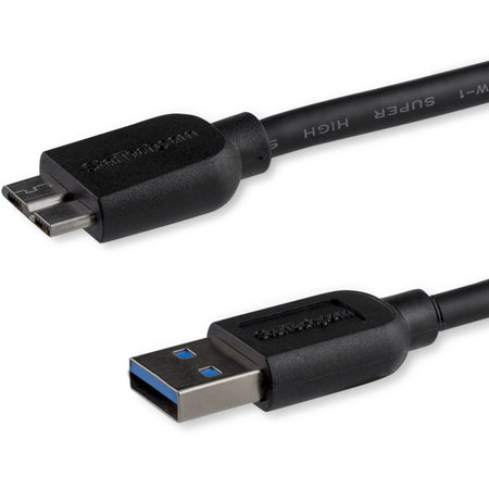 StarTech.com 0.5m (20in) Slim SuperSpeed USB 3.0 (5Gbps) A to Micro B Cable - M/M - USB3AUB50CMS
