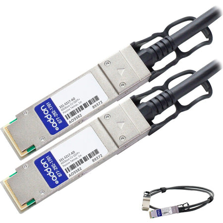 AddOn Dell 331-5217 Compatible TAA Compliant 40GBase-CU QSFP+ to QSFP+ Direct Attach Cable (Passive Twinax, 1m) - 331-5217-AO