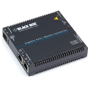 Black Box Gigabit PoE+ Media Converter - 10/100/1000BASE-T to SFP - LGC5210A