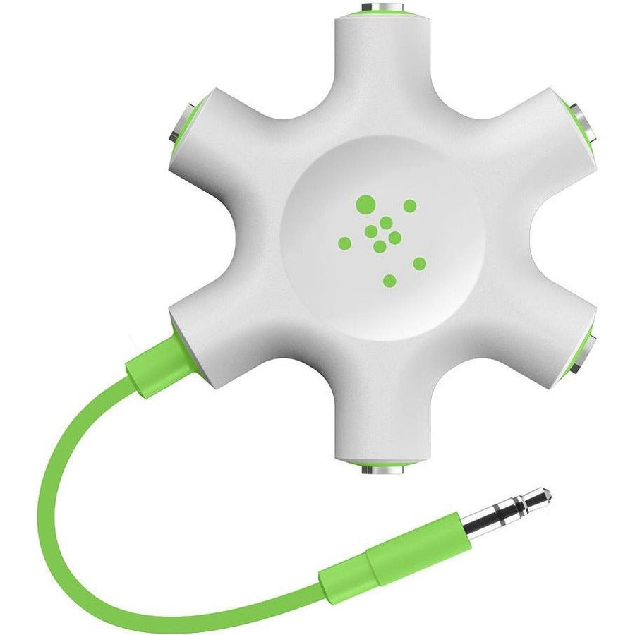 Belkin RockStar 5-Jack 3.5 mm Audio Headphone Splitter - F8Z274BT