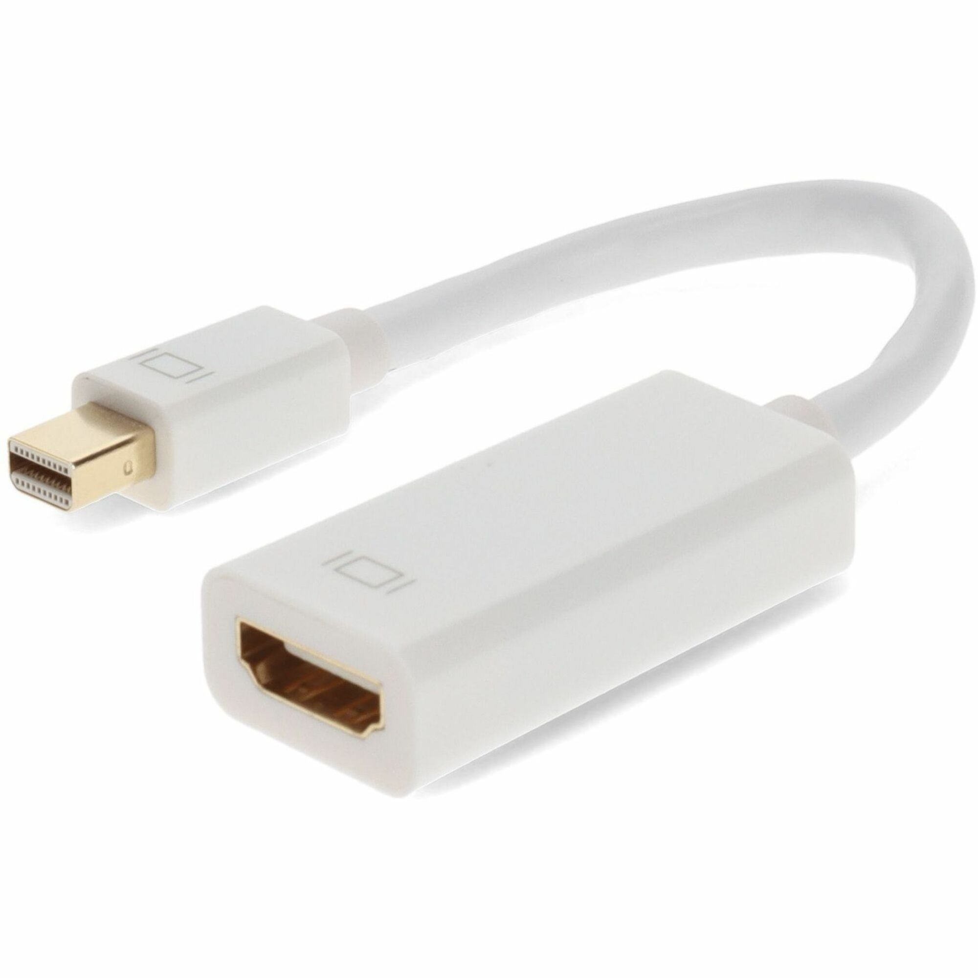 AddOn Mini-DisplayPort 1.1 Male to HDMI 1.3 Female White Active Adapter For Resolution Up to 2560x1600 (WQXGA) - MDP2HDMIAW