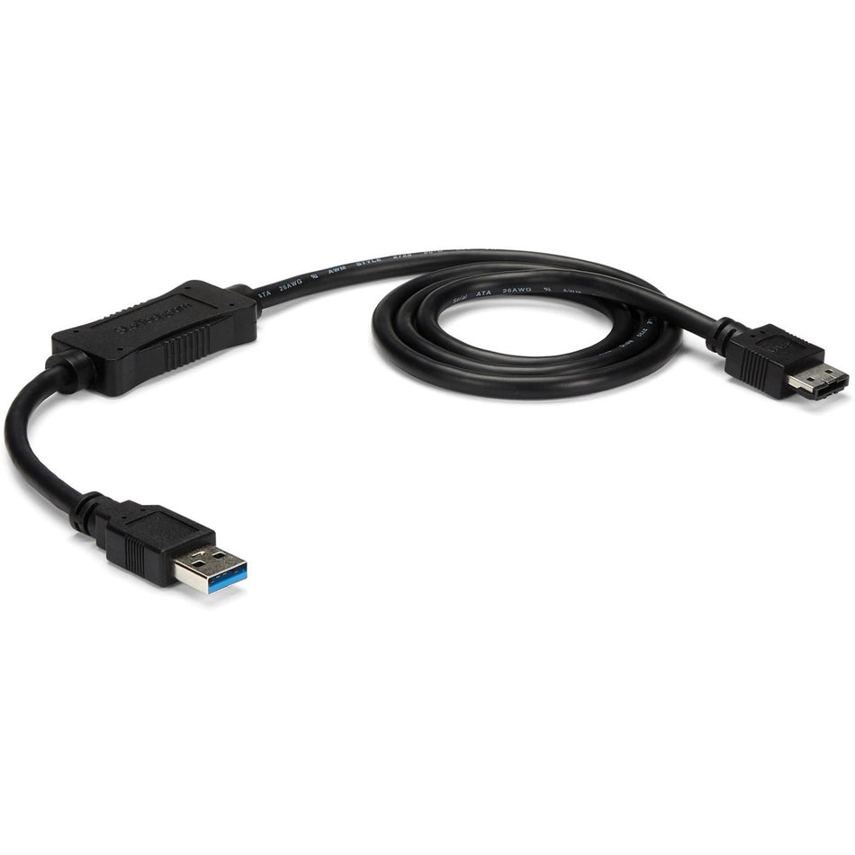 StarTech.com USB 3.0 to eSATA HDD / SSD / ODD Adapter Cable - 3ft eSATA Hard Drive to USB 3.0 Adapter Cable - SATA 6 Gbps - USB3S2ESATA3