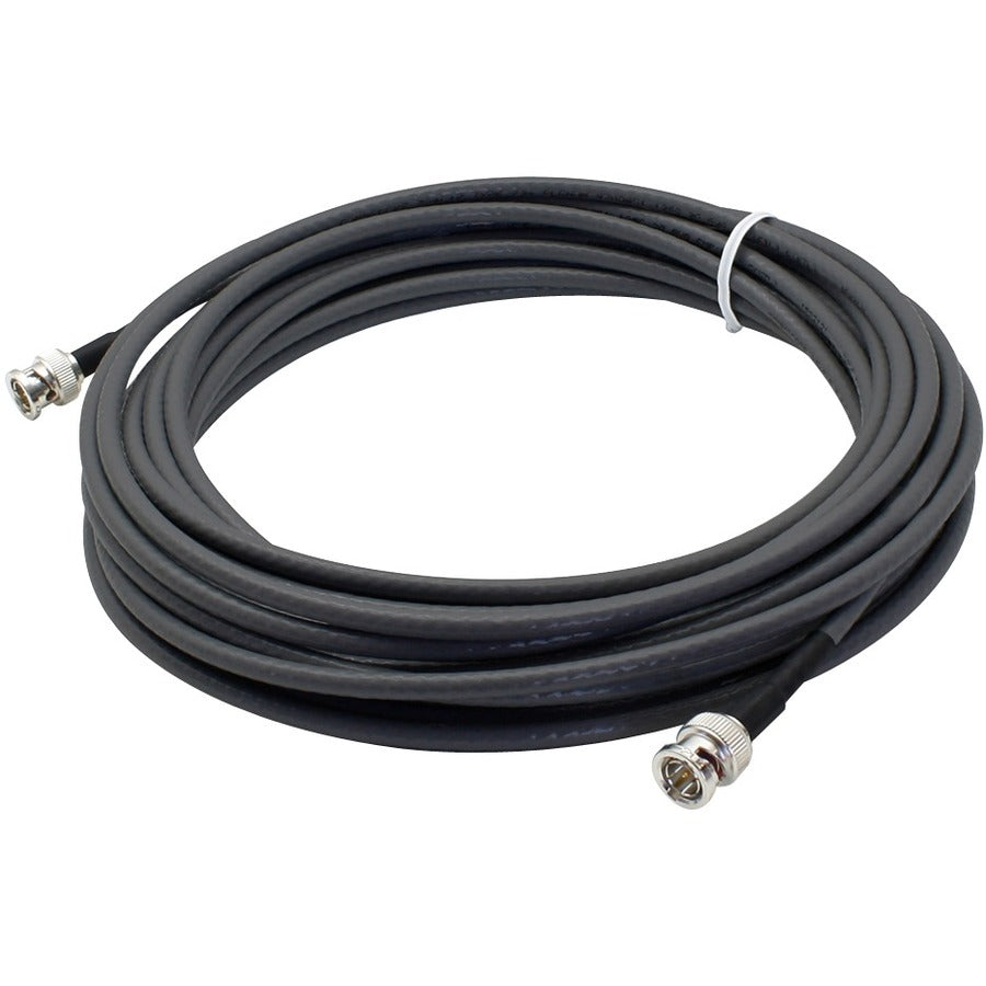 AddOn 65.6ft BNC (Male) to BNC (Male) Black Coaxial Simplex PVC Copper Patch Cable - ADD-734D3-BNC-20MPVC