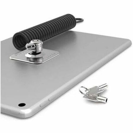 Compulocks Universal Tablet Lock with Keyed Coiled Cable Lock Black - CL15CUTL