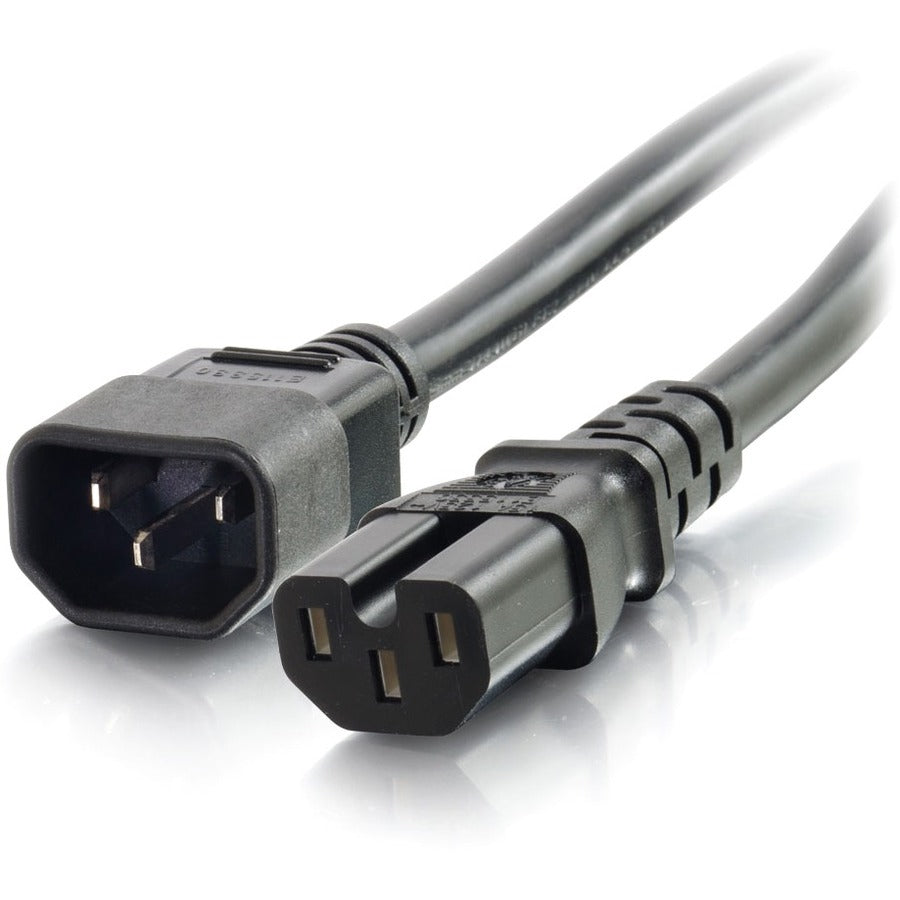 C2G 6ft 14AWG 250 Volt Power Cord (IEC C14 to IEC C15) - 10341