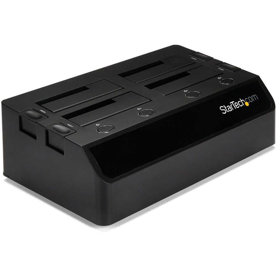 StarTech.com 4-Bay USB 3.0 to SATA Hard Drive Docking Station, 2.5/3.5" SATA III (6Gbps) SSD/HDD Dock, USB Hard Drive Bay, Top-Loading - SDOCK4U33