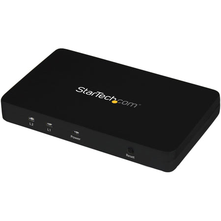 StarTech.com HDMI Splitter 1 In 2 Out - 4k 30Hz - 2 Port - Aluminum - HDMI Multi Port - HDMI Audio Splitter - ST122HD4K