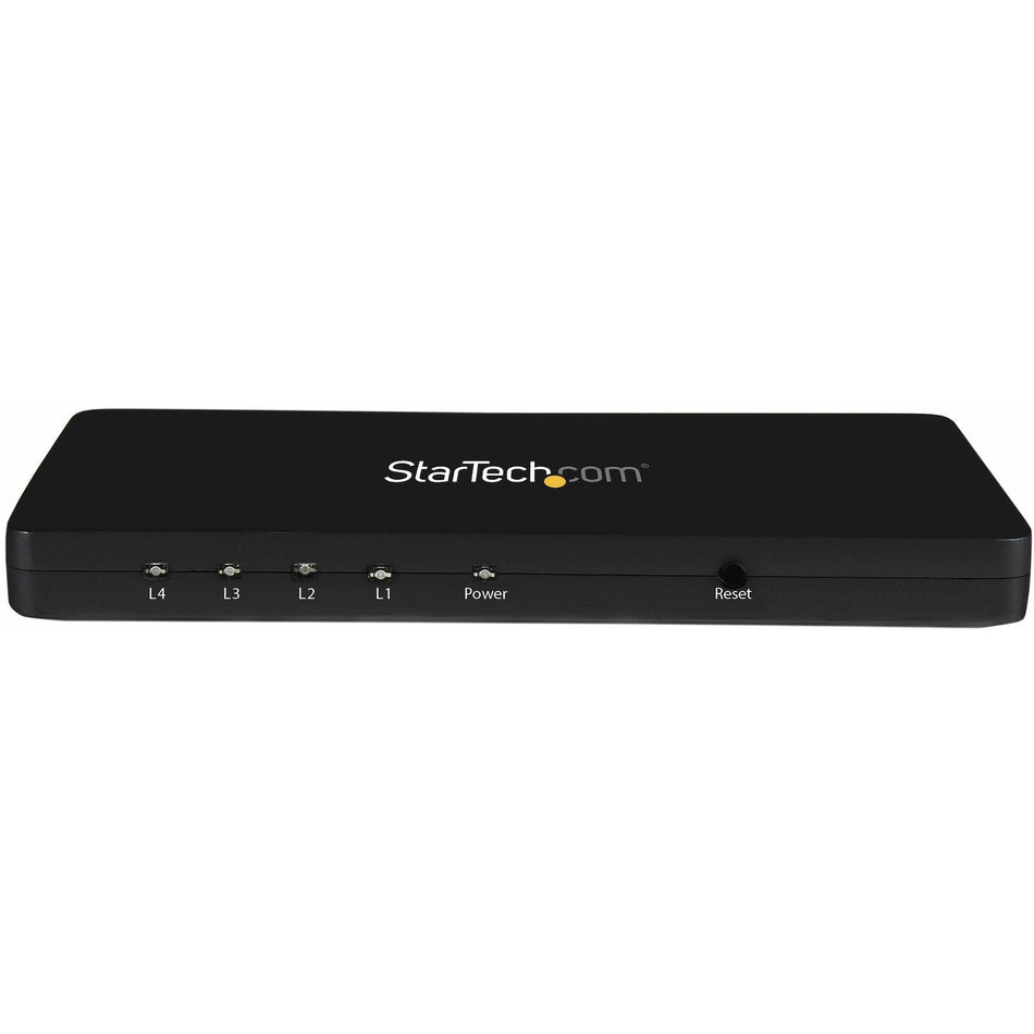 StarTech.com 4K HDMI Splitter - 4k 30Hz - 4 Port - Aluminum - Backward Compatible - HDMI Multi Port - HDMI Hub - ST124HD4K