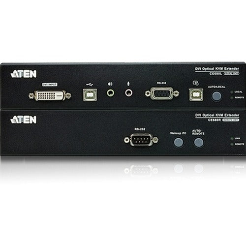 ATEN Long Distance DVI Optical KVM Extender-TAA Compliant - CE690