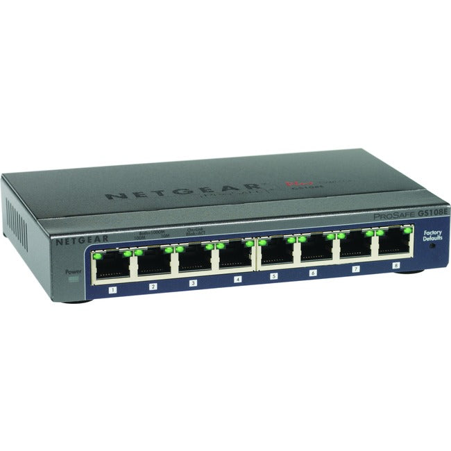 Netgear Prosafe Plus GS108E Ethernet Switch - GS108E-300NAS