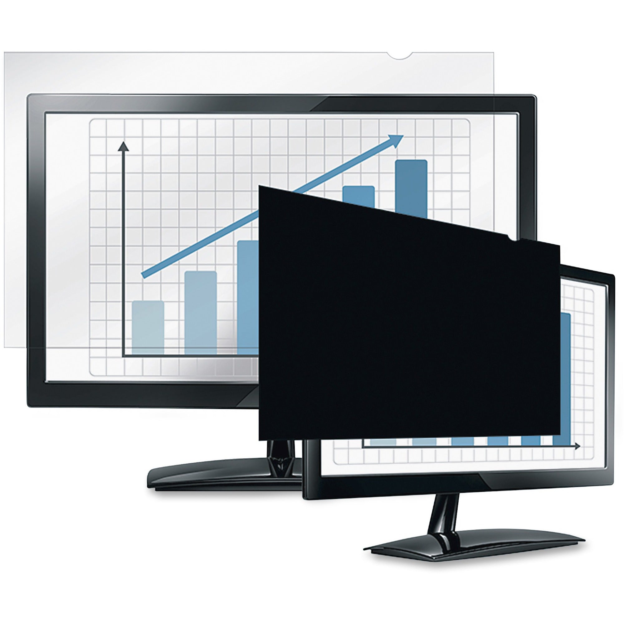Fellowes PrivaScreen&trade; Blackout Privacy Filter - 24.0" Wide - 4811801