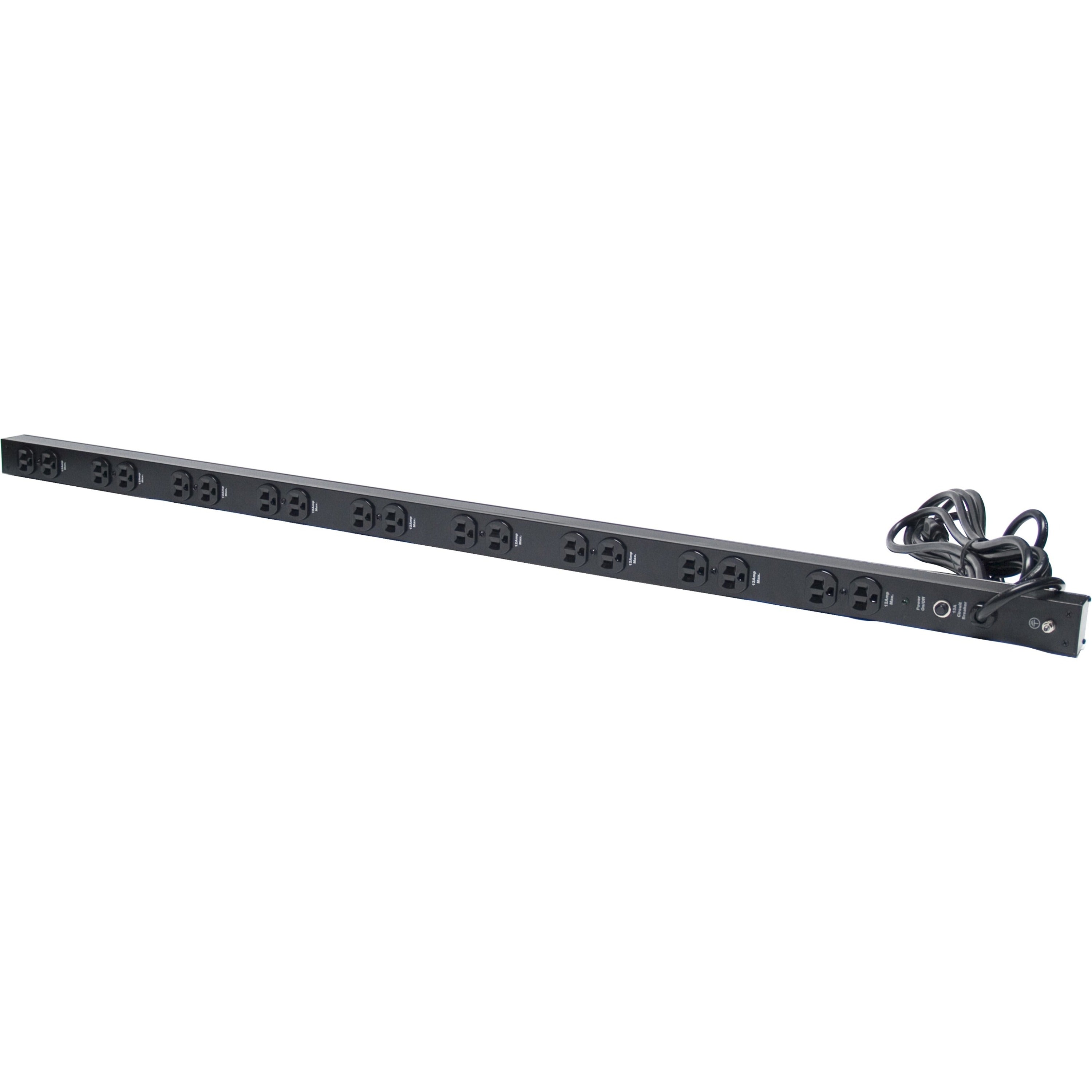 Minuteman 18-port, 110V/12A, 48" 0U Vertical Mount - OEPD1815V48