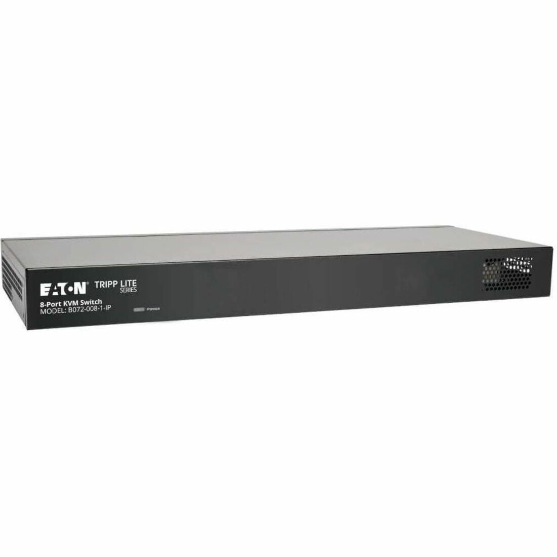 Tripp Lite by Eaton NetCommander 8-Port Cat5 KVM over IP Switch - 1 Remote + 1 Local User 1U Rack-Mount - B072-008-1-IP