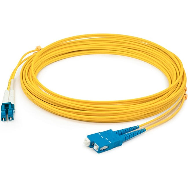 AddOn 1m LC (Male) to USC (Male) Yellow OS2 Duplex Fiber OFNR (Riser-Rated) Patch Cable - ADD-USC-LC-1M9SMF