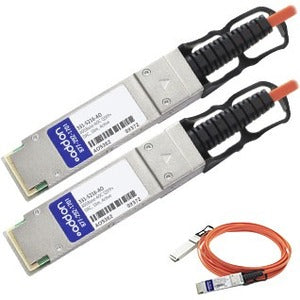 AddOn Dell 331-5216 Compatible TAA Compliant 40GBase-AOC QSFP+ to QSFP+ Direct Attach Cable (850nm, MMF, 10m) - 331-5216-AO