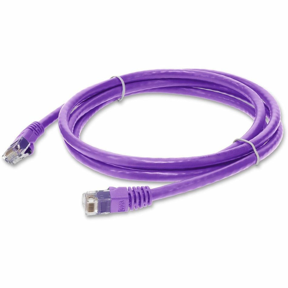 AddOn 4ft Violet CAT 6 PVC Ethernet Cable Snagless Easy Clear Boot TAA RJ-45 M/M - AOT-4FCAT6-VIO
