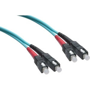 Axiom SC/SC 10G Multimode Duplex OM3 50/125 Fiber Optic Cable 25m - SCSC10GA-25M-AX