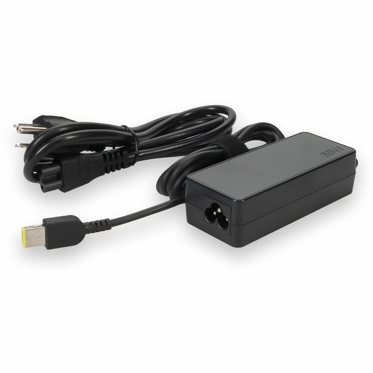 Lenovo 4X20E53336 Compatible 65W 20V at 3.25A Black Slim Tip Laptop Power Adapter and Cable - 4X20E53336-AA