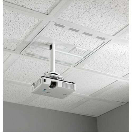 Chief 2" x 2" Suspended Ceiling Storage Box with Column Drop - White - CMS492C