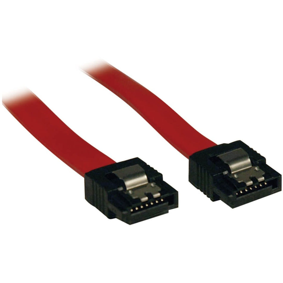 Tripp Lite by Eaton Serial ATA (SATA) Latching Signal Cable (7Pin/7Pin), 12-in. (30.48 cm) - P940-12I