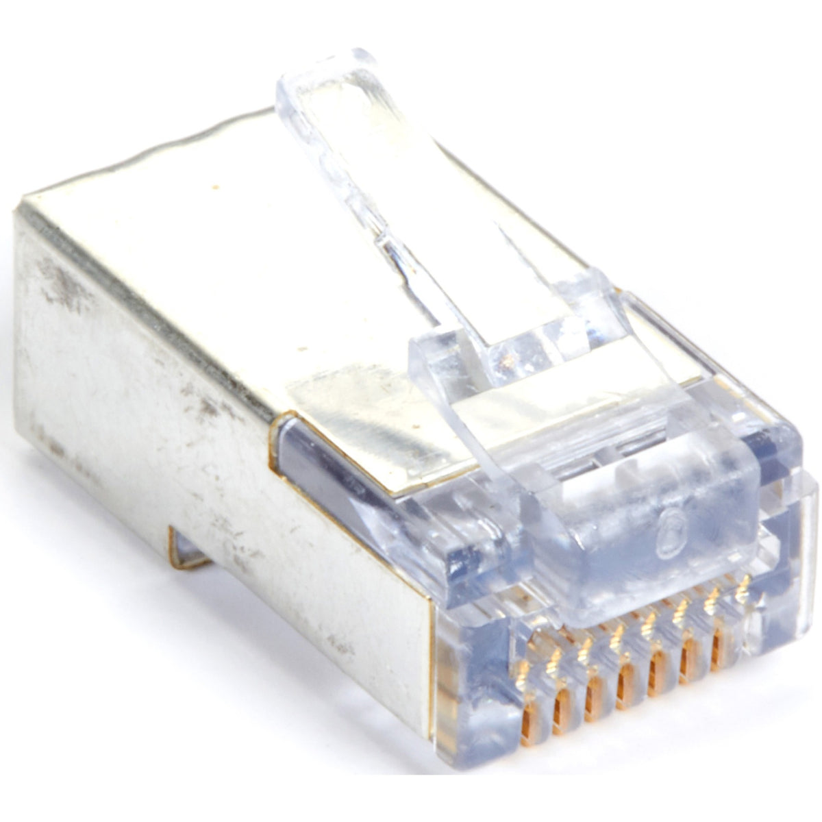 Black Box Shielded CAT5e EZ-RJ45 Modular Plugs, 100-Pack - C5EEZSP-100PAK