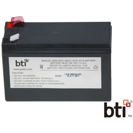 BTI RBC17-SLA17-BTI SEALED LEAD ACID BATTERY FOR APC - 2yr Warranty - BC650-RSX761, BE650BB, BE650BB-CN, BE650G, BE650G1, BE650G1-CN, BE650G1-LM, BE650G-CN, BE650G-LM - RBC17-SLA17-BTI