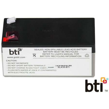 BTI RBC35-SLA35-BTI SEALED LEAD ACID BATTERY FOR APC - 2yr Warranty - BE350C, BE350D-LM, BE350G, BE350G-CN, BE350G-LM, BE350R, BE350R-CN, BE350T, BE350U, BE350U-CN - RBC35-SLA35-BTI