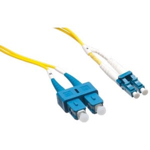 Axiom LC/SC Singlemode Duplex OS2 9/125 Fiber Optic Cable 12m - LCSCSD9Y-12M-AX
