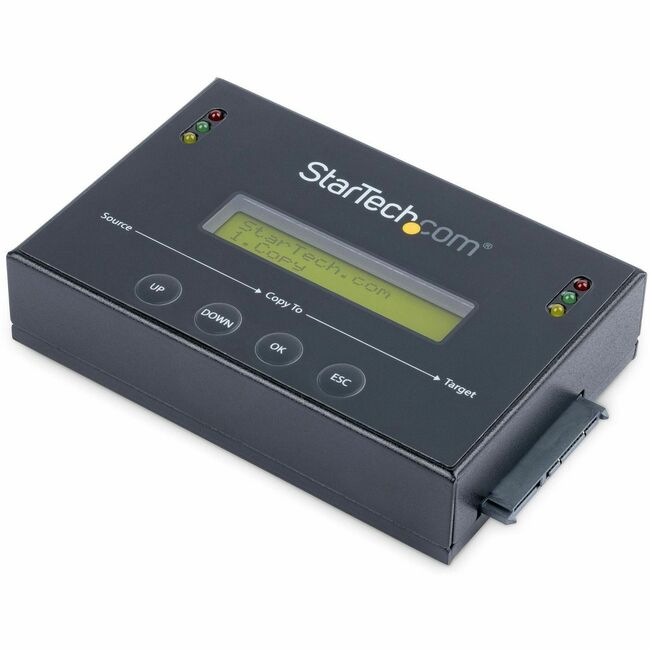 StarTech.com 1:1 Standalone Hard Drive Duplicator with Disk Image Library Manager for Backup & Restore, HDD/SSD Cloner - SATDUP11IMG