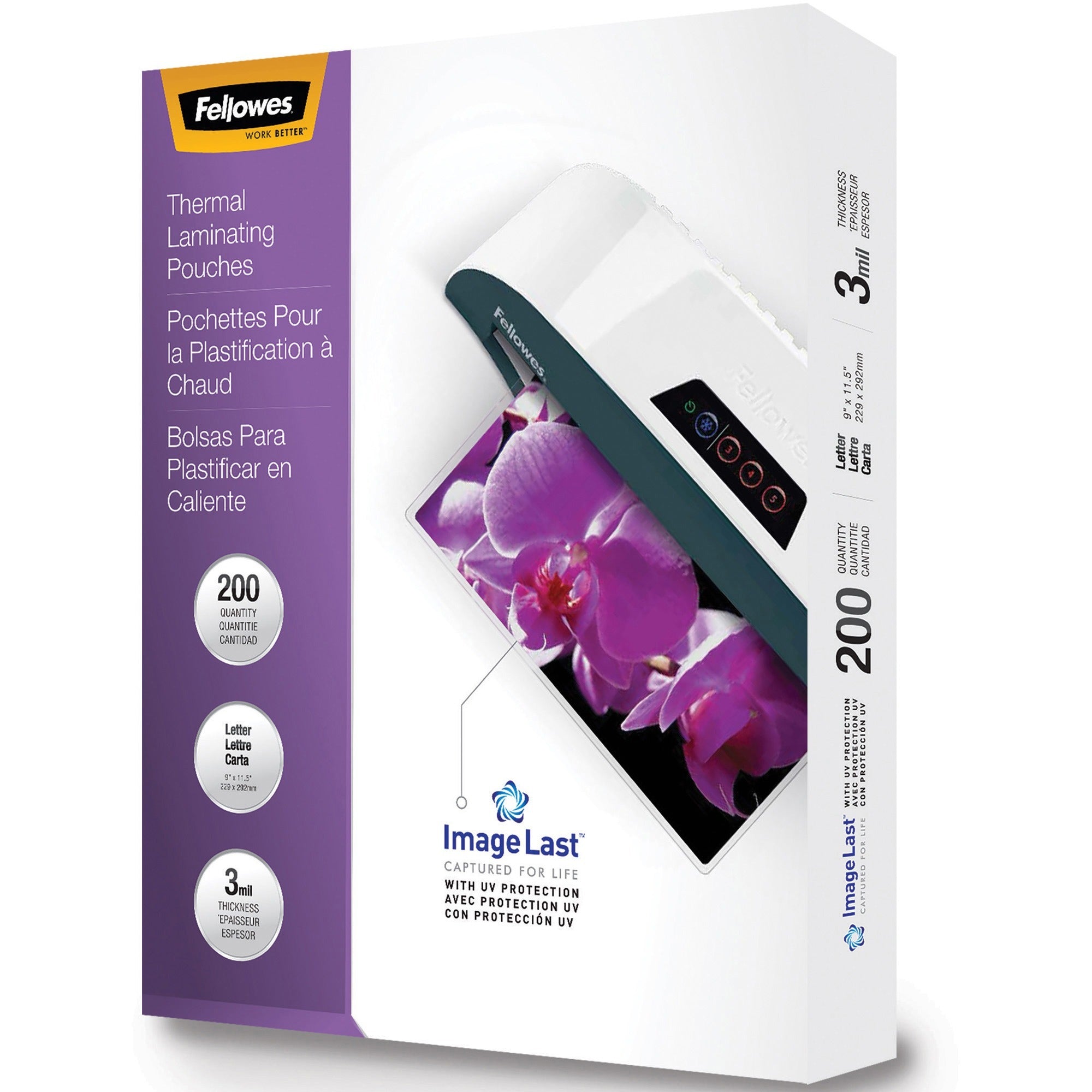Fellowes ImageLast Jam-Free Thermal Laminating Pouches - 5244101