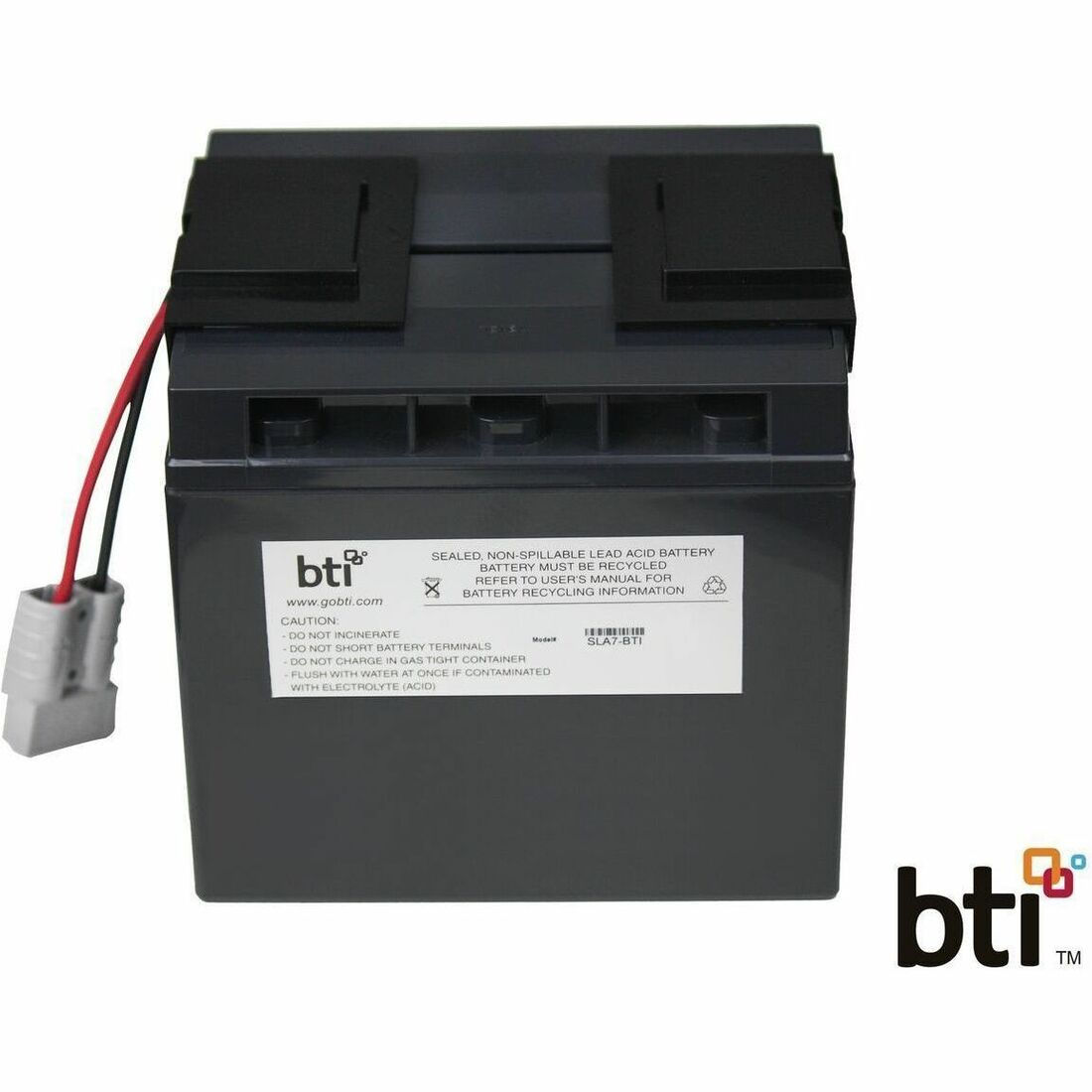 BTI RBC7-SLA7-BTI SEALED LEAD ACID BATTERY FOR APC BP1400, BP1400I, BP1400X116, CURK7X, DLA1500, SMT1500, SMT1500C, SMT1500I - RBC7-SLA7-BTI