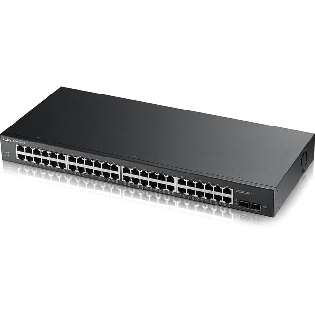 ZyXEL GS1900-48 L2 Web Managed 48-Port GbE Rackmount Switch with 2 SFP, Total 50-Ports - GS1900-48